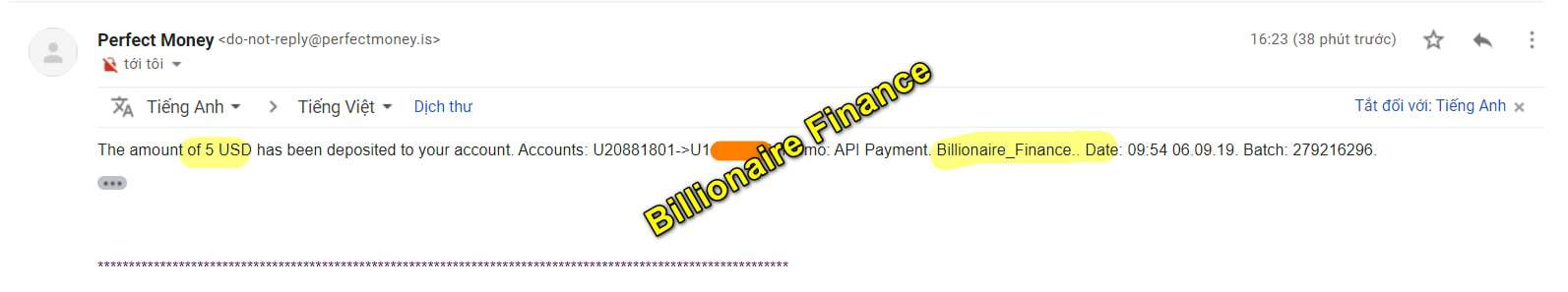 billionnaire finace 0609 - [SCAM] HYIP - Billionaire Finance Review: Earn 1.4% per day for 22 working days