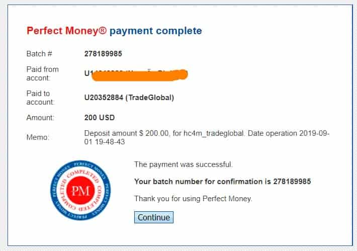 proof deposit trade global - [SCAM] HYIP - Trade Global Review: Earn 2.1% daily for 17 days