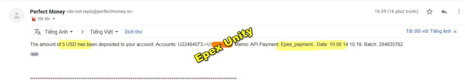 epex unity 1410 - [SCAM] Epex Unity Review - HYIP: Long-term investment platform or SCAM?