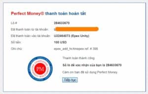 proof deposit epex unity 300x191 - [SCAM] Epex Unity Review - HYIP: Long-term investment platform or SCAM?
