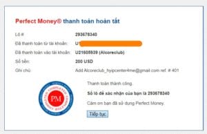 ac proof deposit 300x194 - [SCAM] Alcore Review - HYIP: Sports Betting project