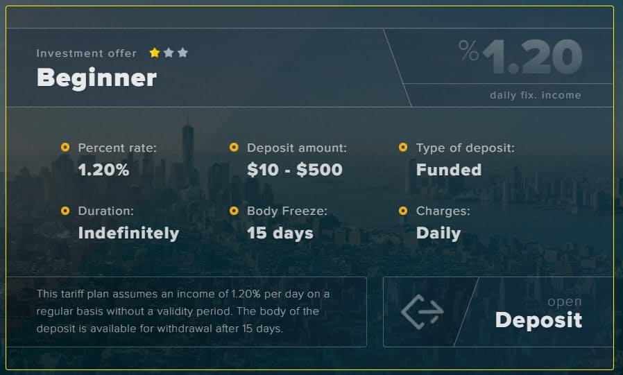 arber group investment plan 2 - [SCAM] Arber Group Review - HYIP: Profit 1.2% per day for 15 days