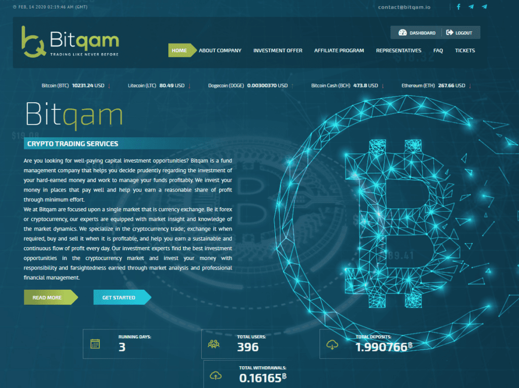 bitqam hyip review 1024x766 - [SCAM] Bitqam Review - HYIP: Profit up to 0.3% per hour