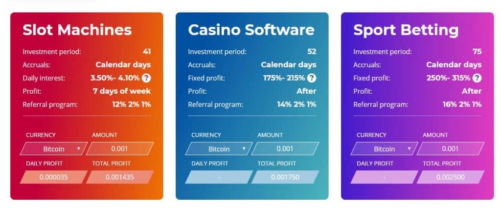 vizzgo investment plans 1024x426 - [SCAM] Vizzgo Review - HYIP: Profit 3.5% per day in 41 days