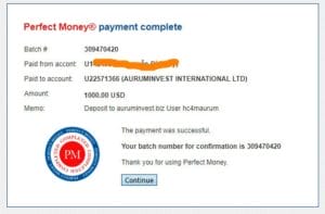 ai proof deposit 1 300x197 - [SCAM] AurumInvest Review - HYIP: Profit 2.1% per day in 20 days!