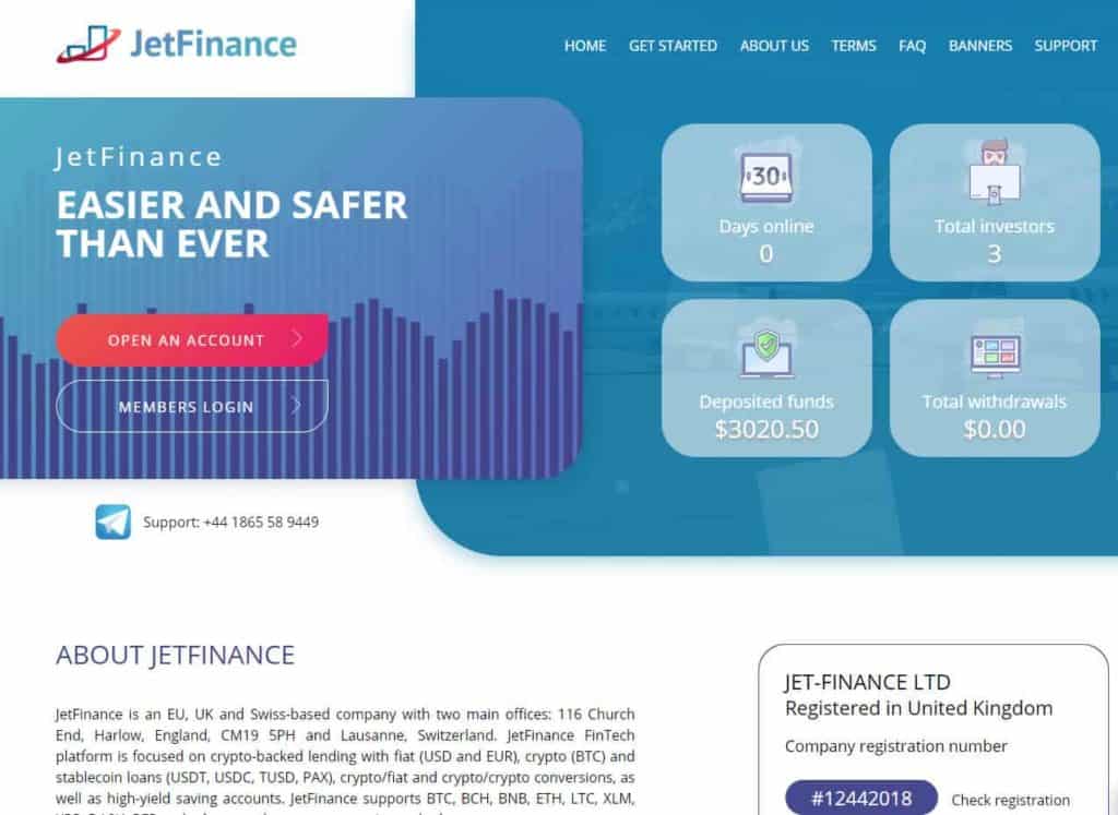 jetfinance review 1024x747 - [SCAM] JetFinance Review - HYIP: Profit 1.8% per day in 30 business days!