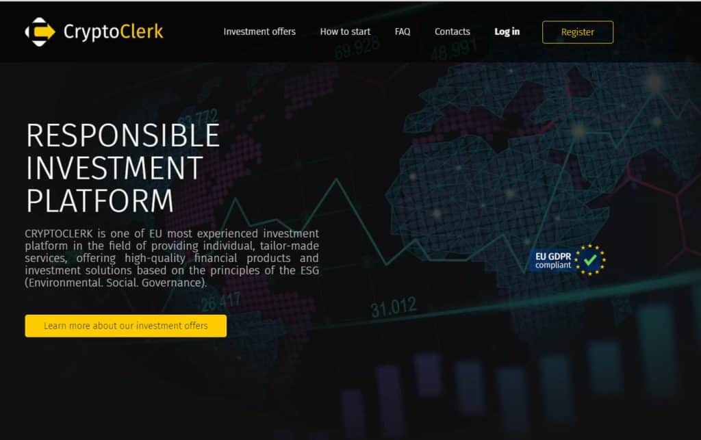 Cryptoclerk hyip review 1024x643 - [SCAM - STOP INVESTING] CryptoClerk Review - HYIP: Profit 2% per day in 20 business days!
