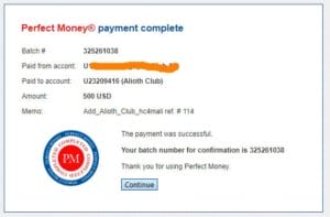 alioth payment proof 300x197 - Alioth Club: Long-term investment project from New Zealand!