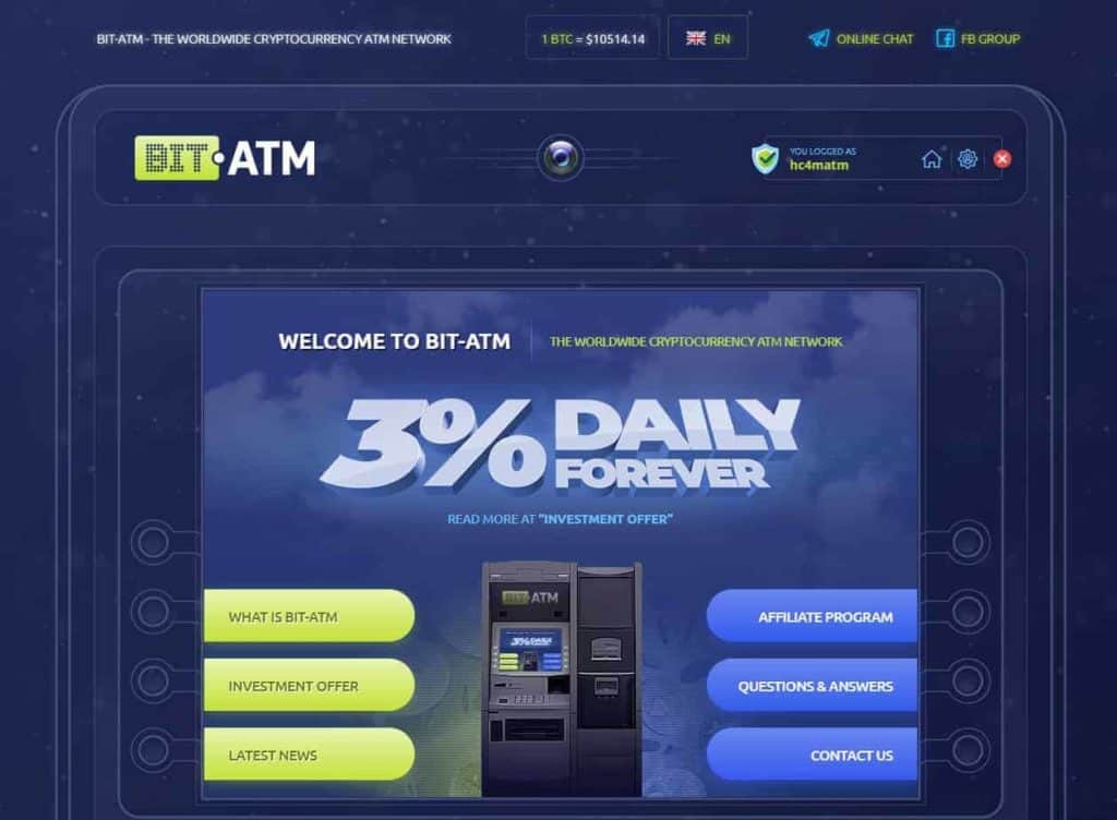 bit atm review 1 1024x752 - [SCAM - STOP INVESTING] BIT-ATM: Earn 3% daily and forever!