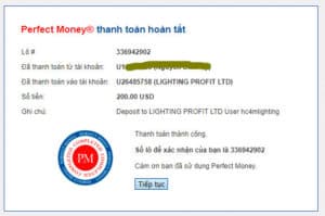 lighting profit payment proof 300x199 - [SCAM - STOP INVESTING] Lighting Profit: Profit 1% daily for 11 working days!