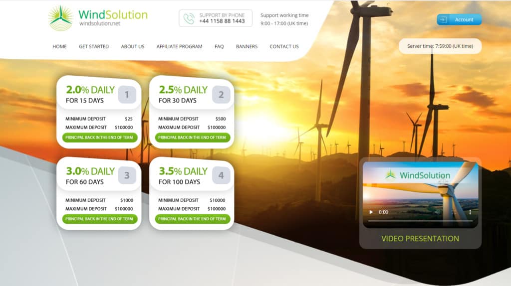 wind solution review 1024x574 - [SCAM - STOP INVESTING] Wind Solution: Profit 2% daily for 15 days!