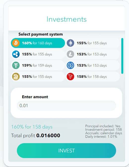 elquirex investment plans - [SCAM - STOP INVESTING] Elquirex: Profit 1% daily for 150 days!