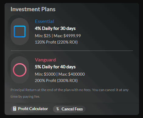 vexam plans - [SCAM - STOP INVESTING] VEXAM: profit 4% daily for 30 days - Cancel deposit at any time. SCAM or LEGIT?