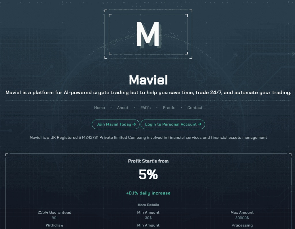 maviel 1024x797 - [SCAM - DON'T INVEST] Maviel