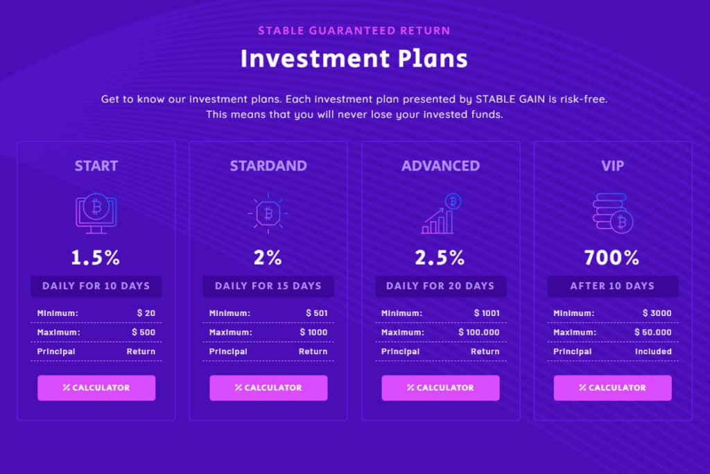 stable gain plans 1024x684 - [SCAM - DON'T INVEST] STABLE GAIN