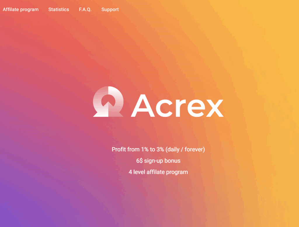 acrex 1024x777 - [SCAM - DON'T INVEST] ACREX Review