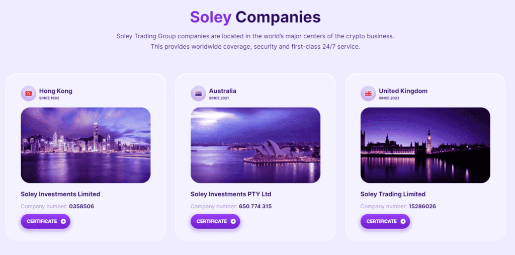 soley license company 1024x507 - [SCAM - DON'T INVEST] Soley Review